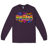 Plum Human pride Long Sleeve Tee - FaDigitalArtStudio