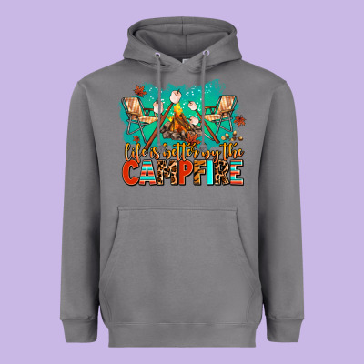 Life Is Better By The Campfire Heavyweight Hoodie Designed By Adodesignshop