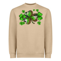 Mushroom st. patricks day shamrocks Heavyweight Sweatshirt - BarkalooDesign