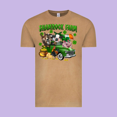 Shamrock Farm Vintage Tee Designed By Cowgirlartshop