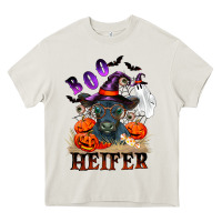 Cream Boo heifer black angus Heavy Core Tee - RanaPortraitStore