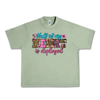 Oil Green half of my haert is deployed olivia Urban Heavy Tee - OliviaCreatesArt