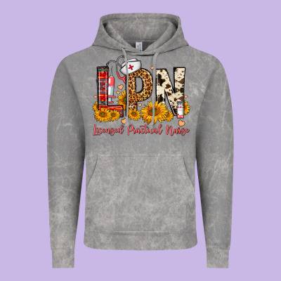 Western Lpn Licensed Practical Nurse Vintage Hoodie Designed By Fadigitalartstudio