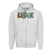 Dove Grey owl love Zipper Hoodie - BarkalooDesign