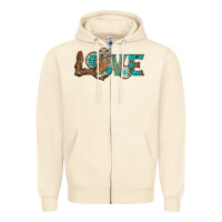 Sandshell owl love Zipper Hoodie - BarkalooDesign