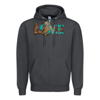 Smoke owl love Zipper Hoodie - BarkalooDesign