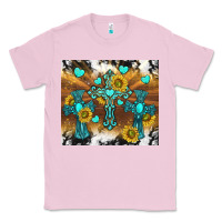 Bubblegum Pink western crosses and sunflowers Classic Tee - TumblerDesignByShophia