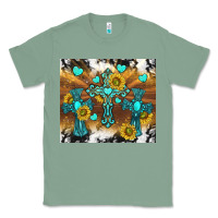 Sage western crosses and sunflowers Classic Tee - TumblerDesignByShophia