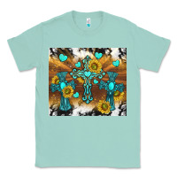 Seafoam western crosses and sunflowers Classic Tee - TumblerDesignByShophia