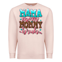 Pale Pink mama mom mommy bruh Premium Sweatshirt - AdoDesignShop