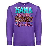 Purple mama mom mommy bruh Premium Sweatshirt - AdoDesignShop