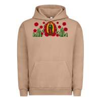 Pigment Burro lady of Guadalupe cactus rose Urban Hoodie - JahusDesignShop