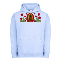 Pigment Grape Ice lady of Guadalupe cactus rose Urban Hoodie - JahusDesignShop