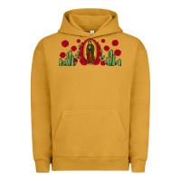 Pigment Peanut Butter lady of Guadalupe cactus rose Urban Hoodie - JahusDesignShop