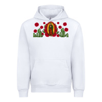 White lady of Guadalupe cactus rose Urban Hoodie - JahusDesignShop