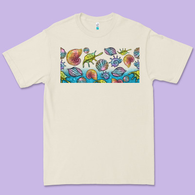 Sea Shells Premium Tee Designed By Tumblerdesignbyshophia