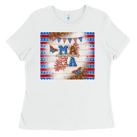 White American mama Ladies Tee - TumblerDesignByShophia