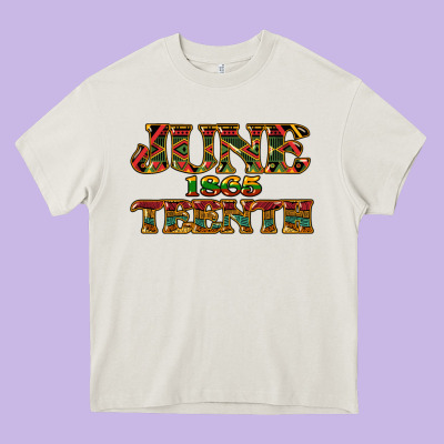 Juneteenth 1865 Heavy Core Tee Designed By Nancycooperartshop