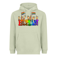 Matcha human with hands and pride flags Heavyweight Hoodie - AdoDesignShop