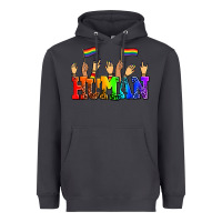Smoke human with hands and pride flags Heavyweight Hoodie - AdoDesignShop
