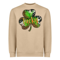 Mushroom st. patricks day lucky shamrock Heavyweight Sweatshirt - BarkalooDesign