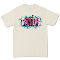 Bone Cancer Faith Cross Premium Tee - HowdyJamesFarm