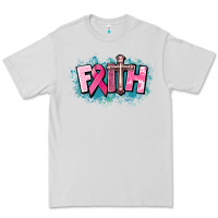 Dove Grey Cancer Faith Cross Premium Tee - HowdyJamesFarm