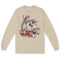 Mushroom floral baby goats Long Sleeve Tee - RanaPortraitStore