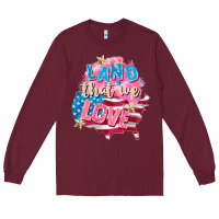 Burgundy Merica leopard lightning bolt Long Sleeve Tee - FaDigitalArtStudio