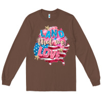 Chestnut Merica leopard lightning bolt Long Sleeve Tee - FaDigitalArtStudio