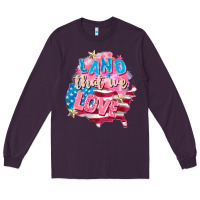 Plum Merica leopard lightning bolt Long Sleeve Tee - FaDigitalArtStudio