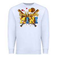 White ballpark mini Premium Sweatshirt - AdoDesignShop