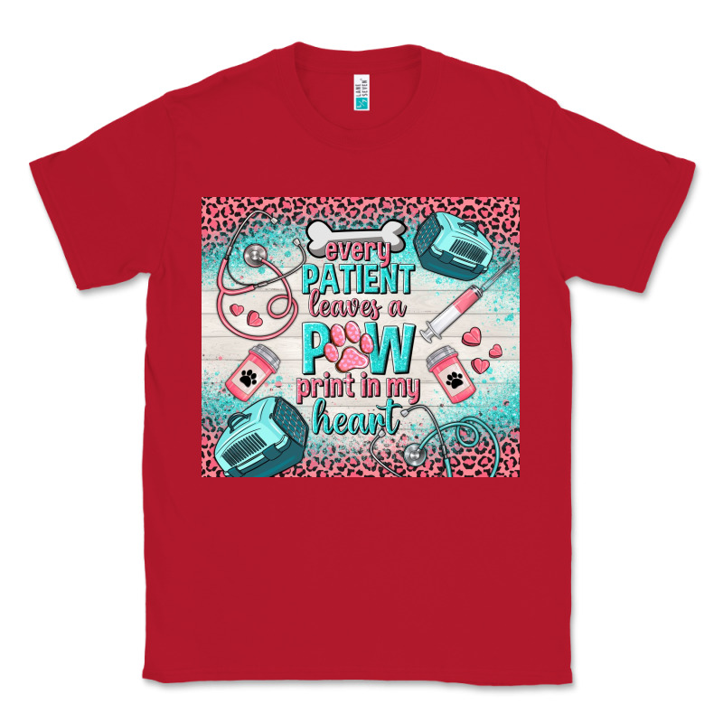 Every Patient Leaves A Paw Print In My Heart Classic Tee by TumblerDesignByShophia | Teevron