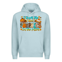 Blue Mist i teach the cutest pumpkins in the patch Premium Hoodie - CowhideDigitalArt