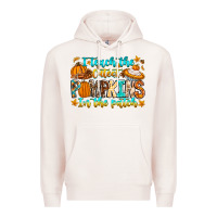 Pale Pink i teach the cutest pumpkins in the patch Premium Hoodie - CowhideDigitalArt