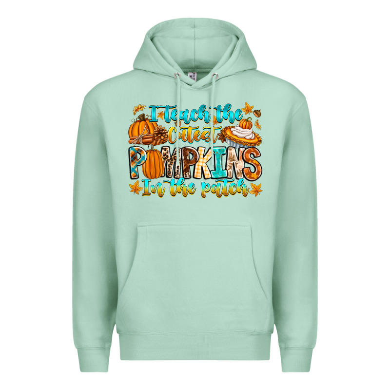 I Teach The Cutest Pumpkins In The Patch Premium Hoodie by CowhideDigitalArt | Teevron