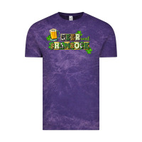 Cloud Purple Beer and shamrock Vintage Tee - CowGirlArtShop
