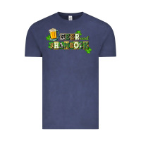 Vintage Denim Beer and shamrock Vintage Tee - CowGirlArtShop