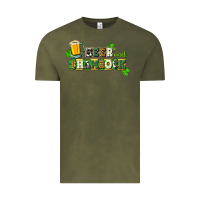 Vintage Olive Beer and shamrock Vintage Tee - CowGirlArtShop