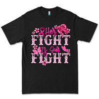 Black Her fight is our fight Cancer Awareness Premium Tee - HowdyJamesFarm