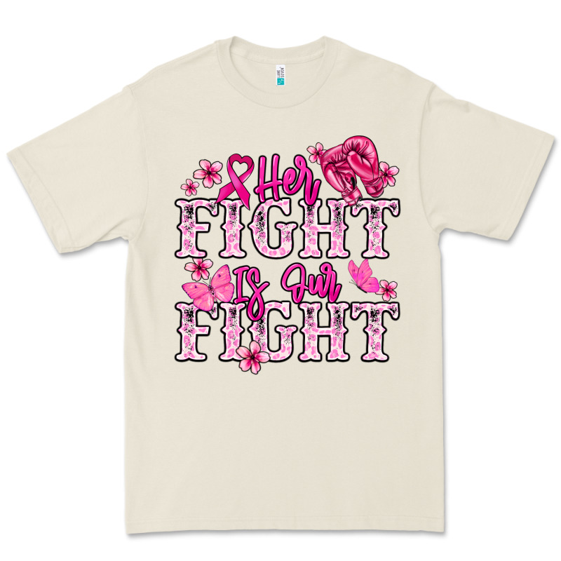 Her Fight Is Our Fight Cancer Awareness Premium Tee by HowdyJamesFarm | Teevron