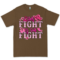 Cacao Her fight is our fight Cancer Awareness Premium Tee - HowdyJamesFarm
