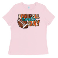 Bubblegum Pink Football kinda day Ladies Tee - HowdyJamesFarm