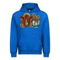 Cobalt sunflower coffee cup red angus gemstone Urban Hoodie - JahusDesignShop