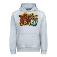 Heather Grey sunflower coffee cup red angus gemstone Urban Hoodie - JahusDesignShop