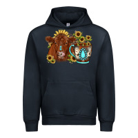 Navy sunflower coffee cup red angus gemstone Urban Hoodie - JahusDesignShop