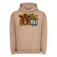Pigment Burro sunflower coffee cup red angus gemstone Urban Hoodie - JahusDesignShop