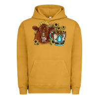Pigment Peanut Butter sunflower coffee cup red angus gemstone Urban Hoodie - JahusDesignShop