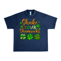 Navy St. Patrick's Shake your shamrocks Urban Heavy Tee - OliviaCreatesArt