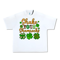 White St. Patrick's Shake your shamrocks Urban Heavy Tee - OliviaCreatesArt